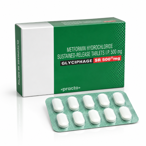 Glyciphage-SR 500 MG Tablet