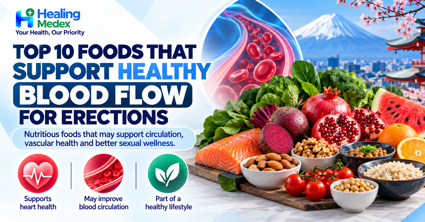 Top 10 Foods That Support Healthy Blood Flow for Erections