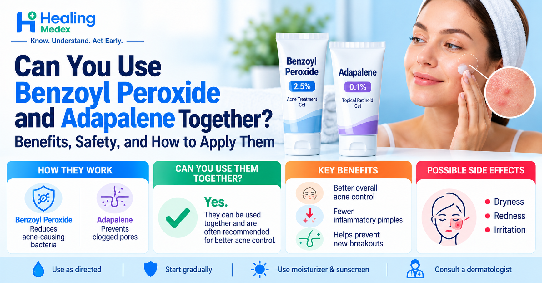 Can You Use Benzoyl Peroxide and Adapalene Together?